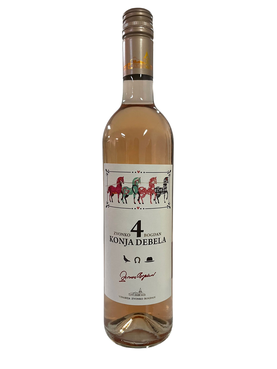 Rose vino 4 konja debela Zvonko Bogdan 0,75l