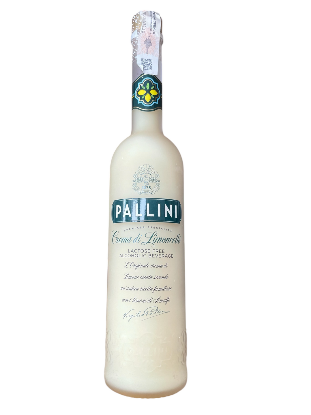 LIMONCELLO CREaM VEGAN PALLINI 0,5l