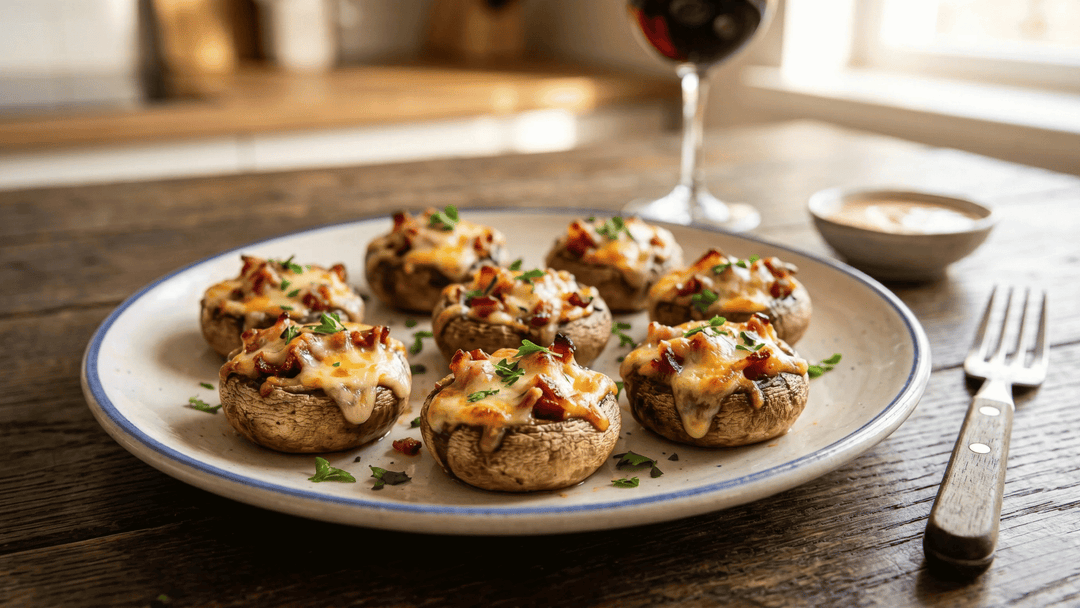 Čarolija punjenih šampinjona - home