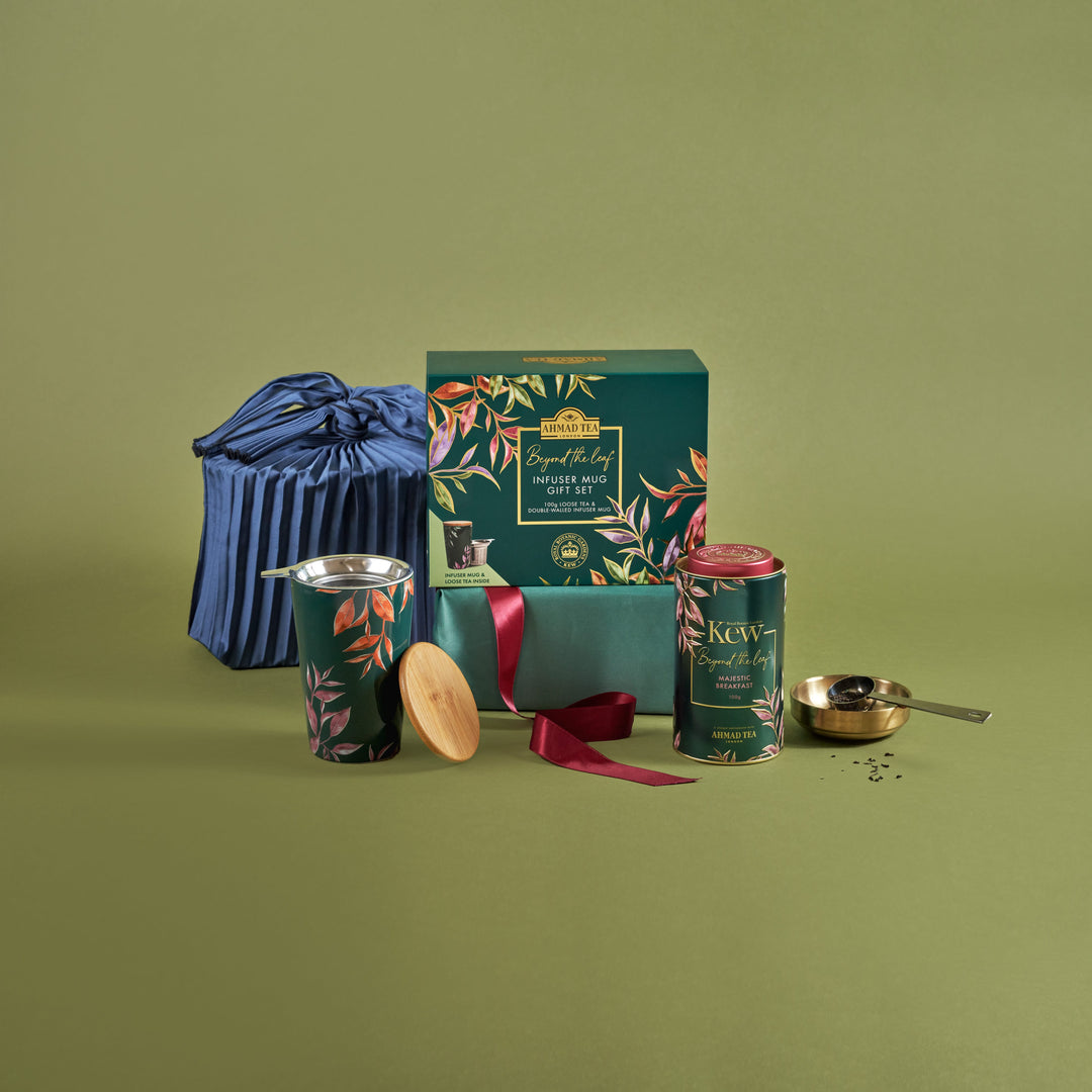 AHMAD SET ČAJ KEW MAJESTIC BREAKFAST 100g + ŠOLJA SA INFUZEROM