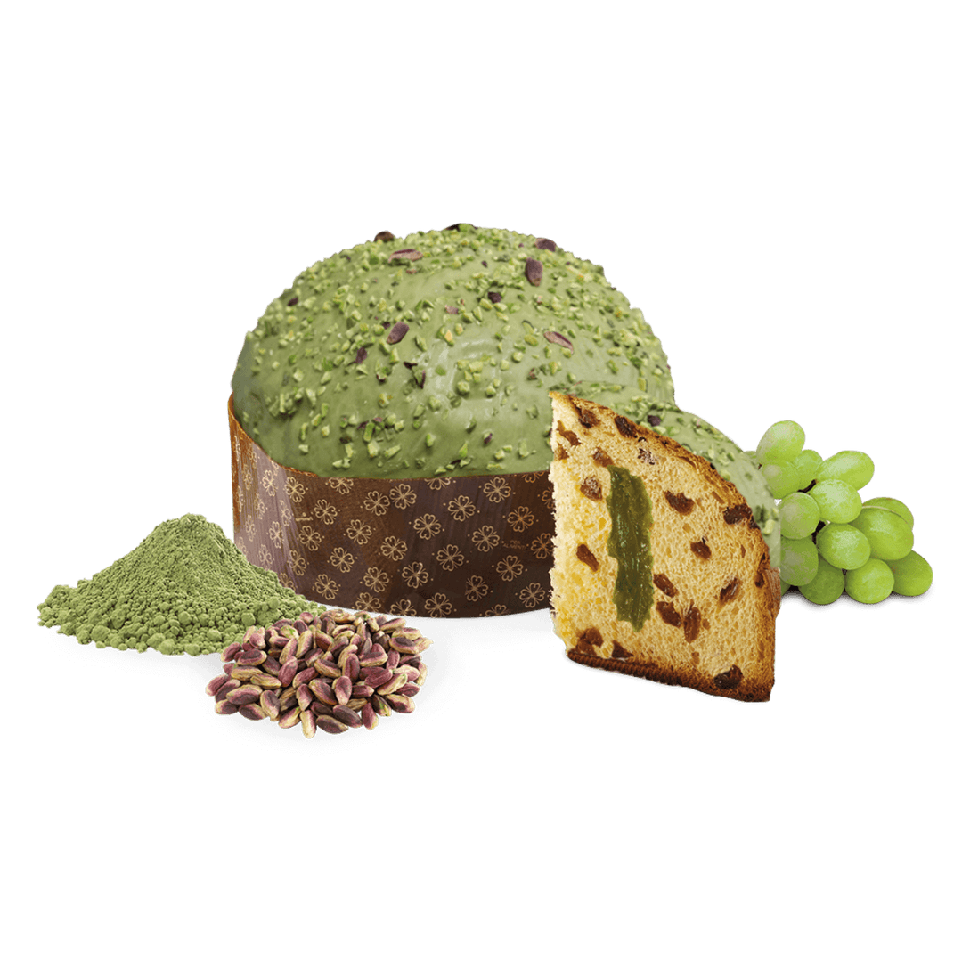 PANETTONE PISTACCHIO MATCHA Fruta e fiori LOISON 600g
