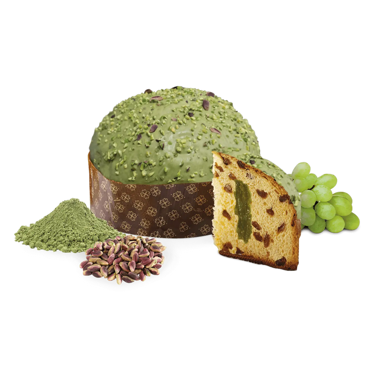 PANETTONE PISTACCHIO MATCHA Fruta e fiori LOISON 600g Trampex
