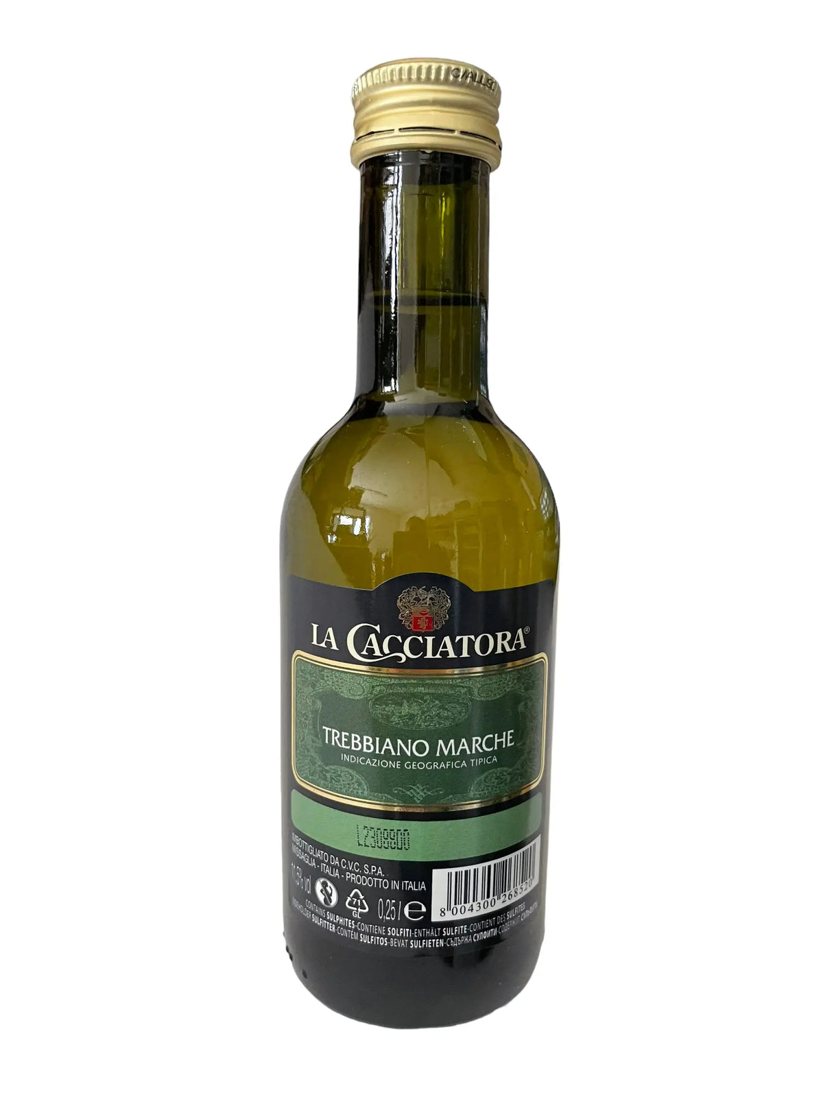 Belo vino TREBBIANO MARCHE La Cacciatora 0,25 l Trampex