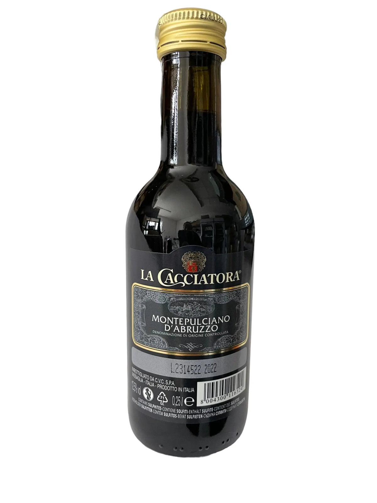Crveno vino MONTEPULCIANO D'ABRUZZO La Cacciatora 0,25 l Trampex