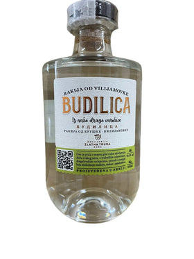 Rakija od viljamovke BUDILICA Destilerija Zlatna truba Guča 0,7l