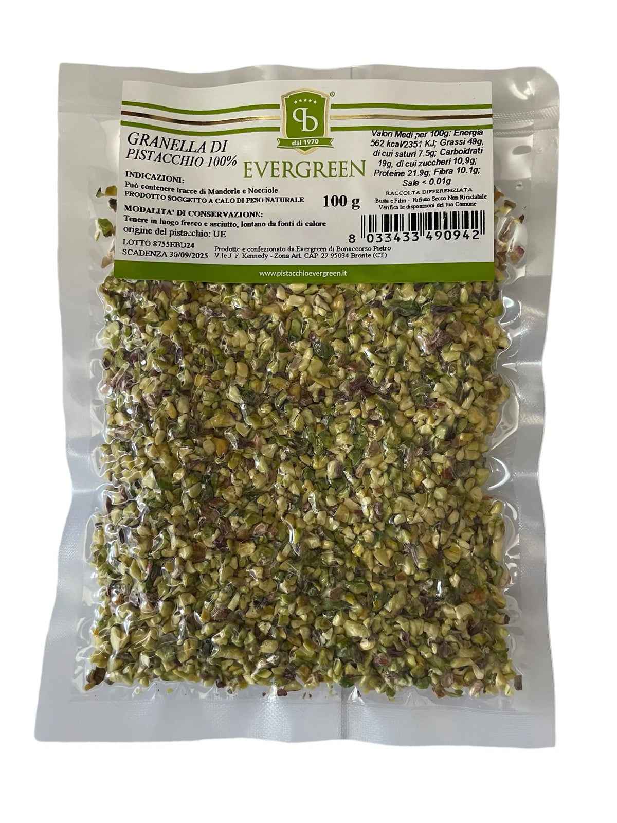 PISTAĆI SECKANI EVERGREEN 100g Trampex