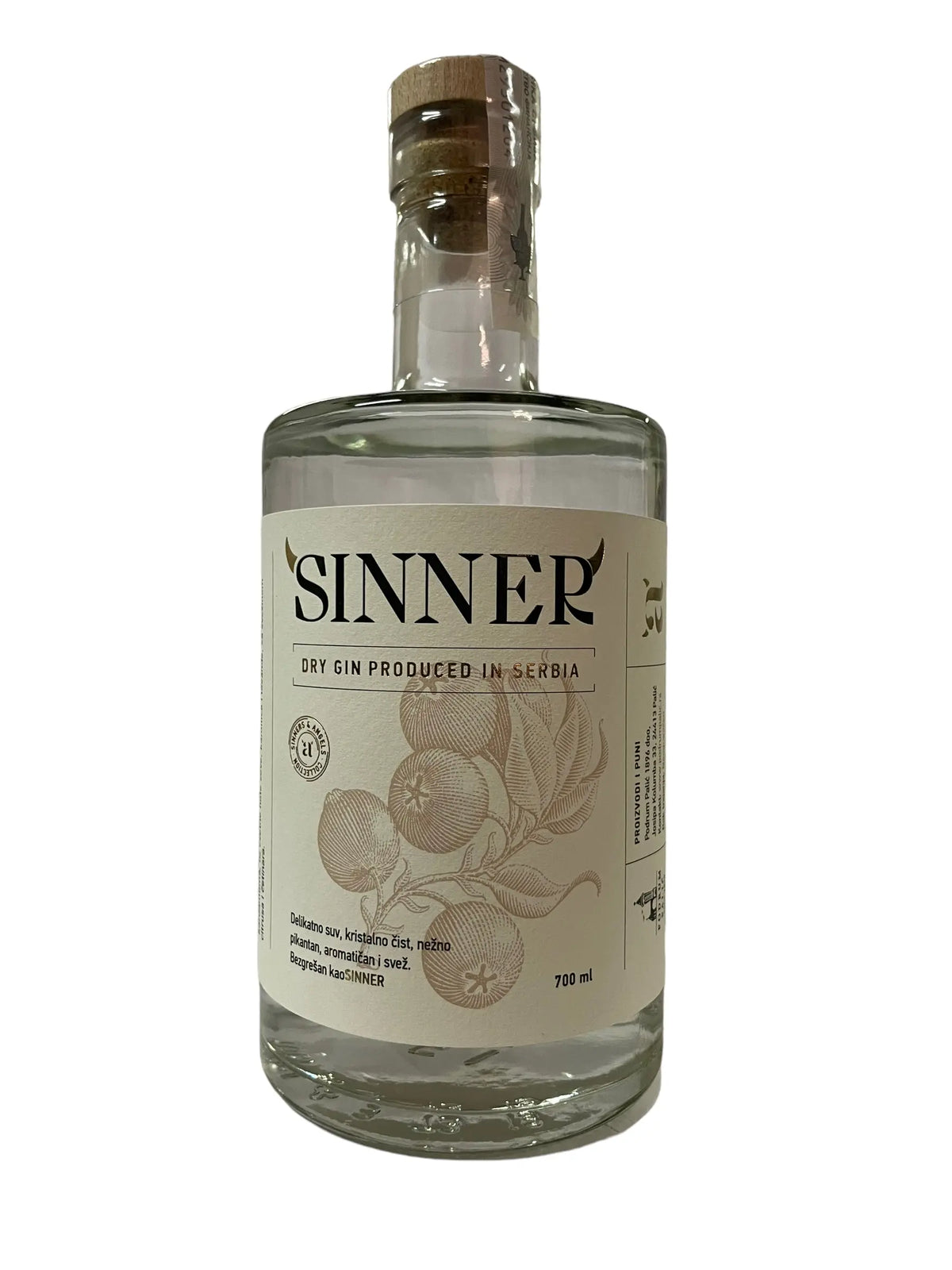 Džin Sinner Dry 0.7l Pola Pola