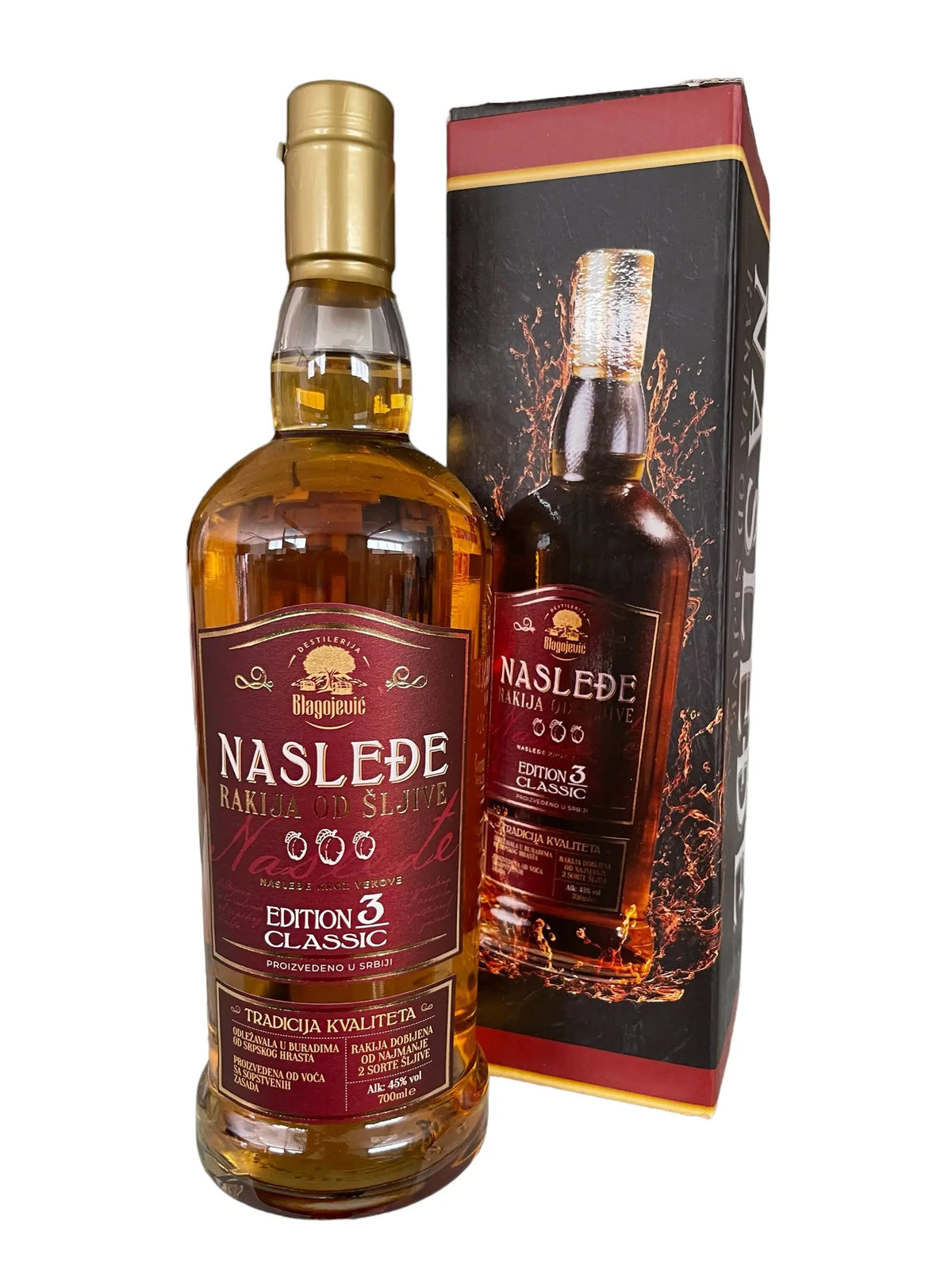 Rakija od šljive NASLEĐE 3g 0,7l Pola Pola