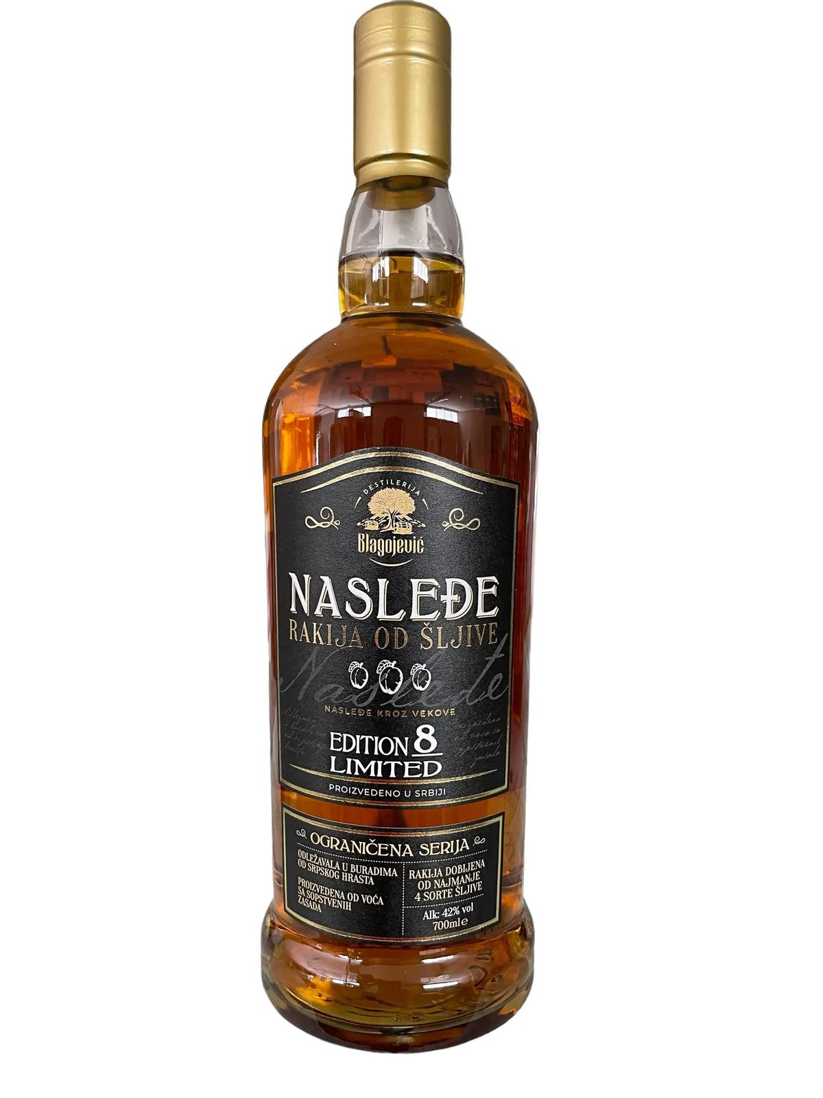 Rakija od šljive NASLEĐE 8g 0,7l Pola Pola
