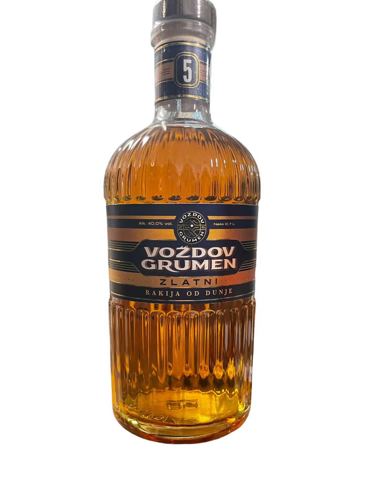 Rakija Emperus Voždov Grumen Zlatni Dunja Barik 5 godina 0,7l Pola Pola