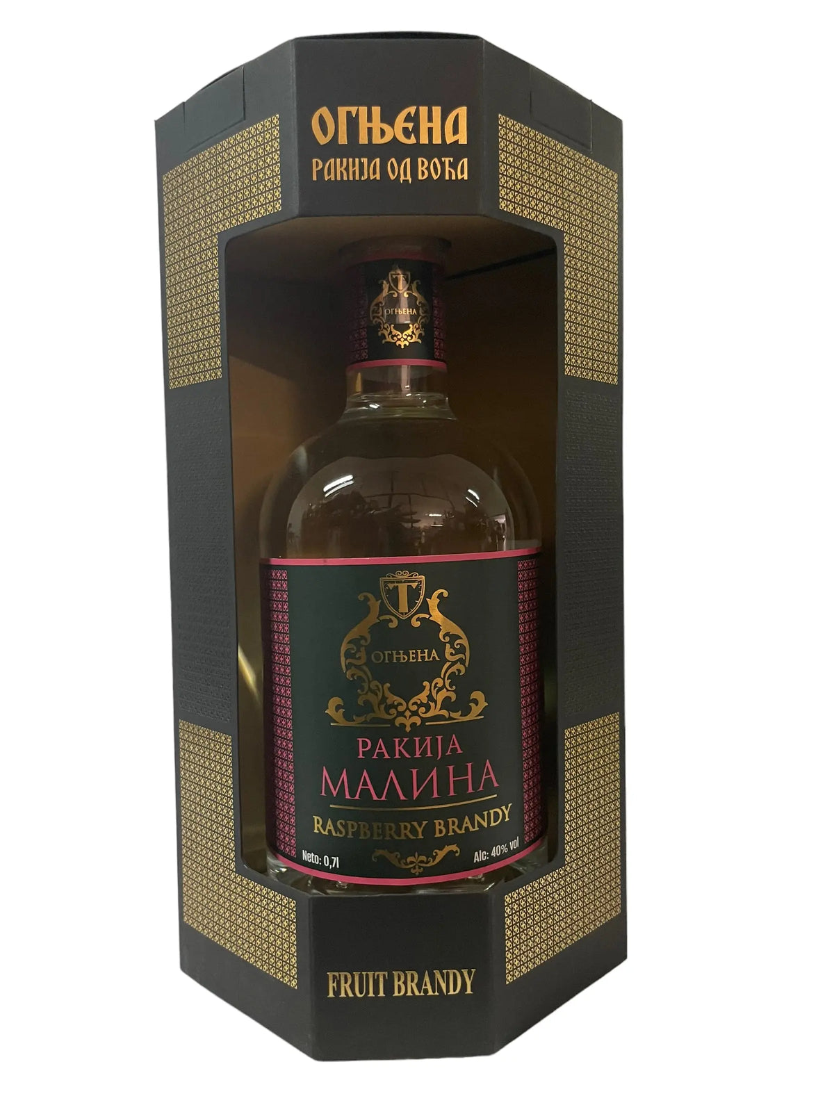Rakija Ognjena malina 0,7l Pola Pola