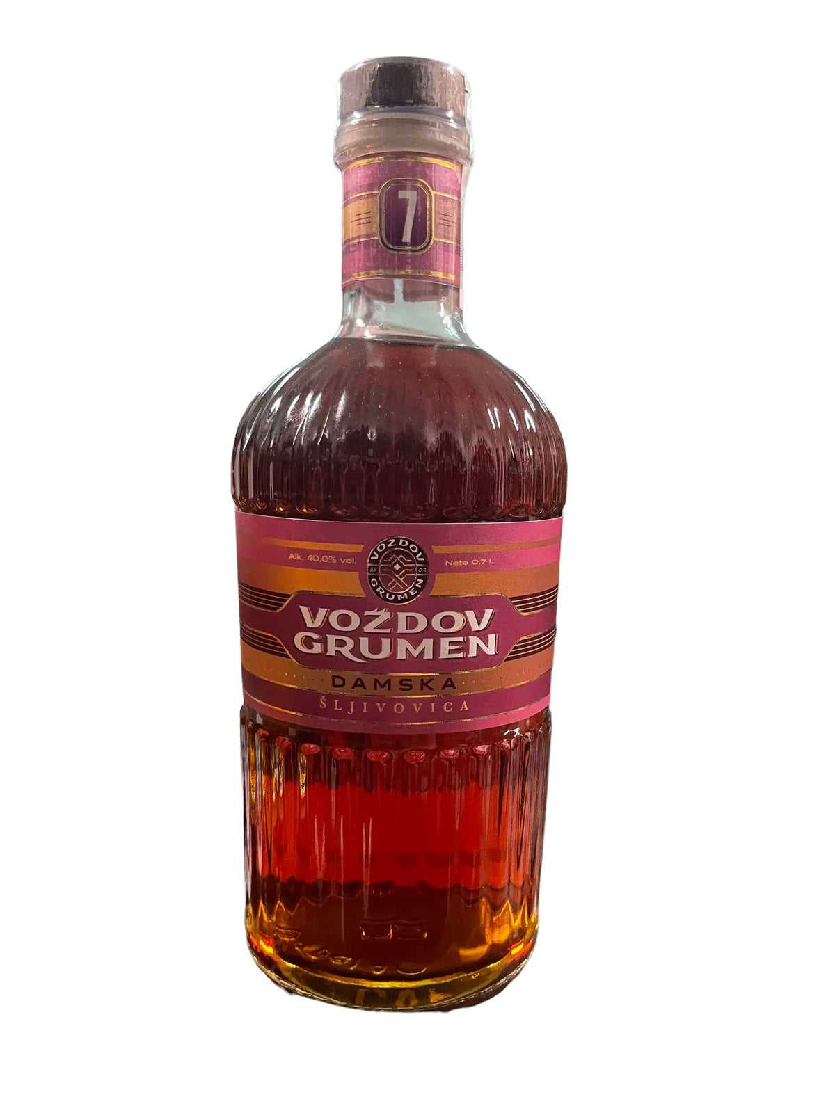 Rakija Zlatni Voždov grumen dramska šljivovica 0,7l Pola Pola