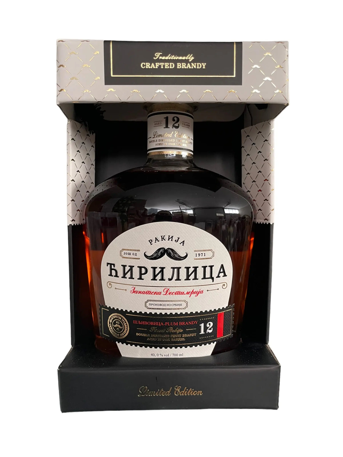 Rakija "Ћирилица" Šljivovica - 12g 0,7l Pola Pola