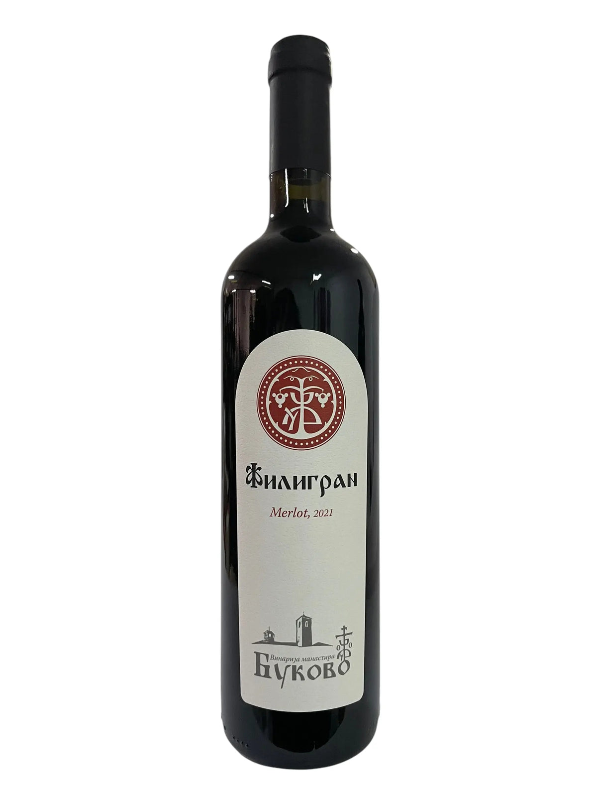 Crveno vino Filigran Merlot Manastir Bukovo 0.75l Pola Pola
