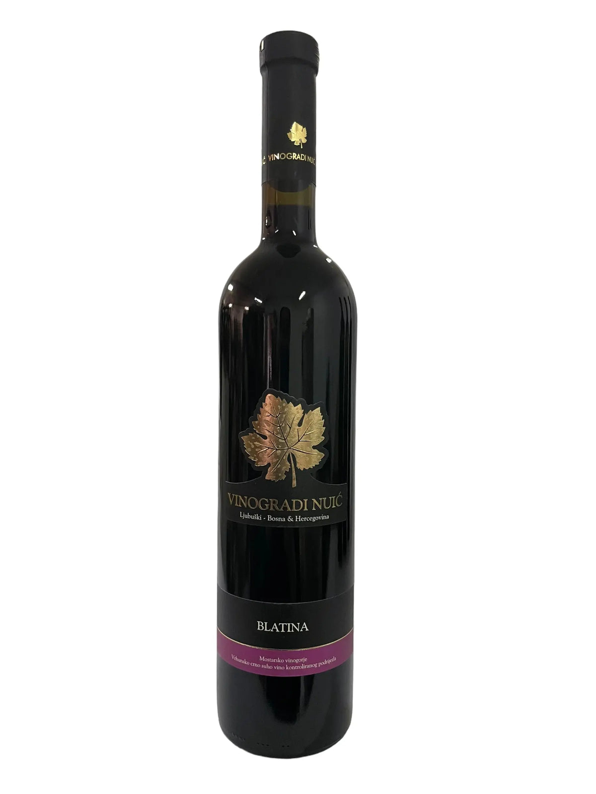 Crveno vino Blatina Vrhunska Nuić 0,75l Pola Pola
