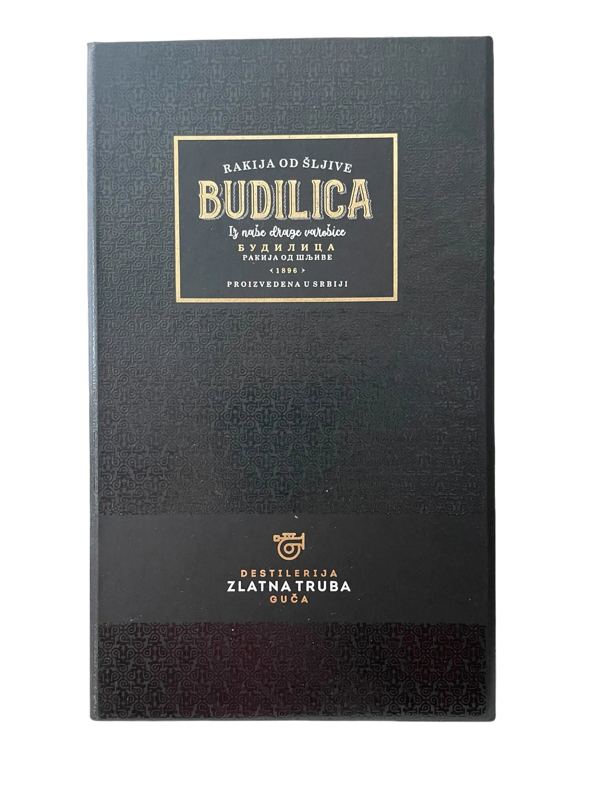 Rakija od šljive BUDILICA Destilerija Zlatna truba Guča BOX 0,7l Pola Pola