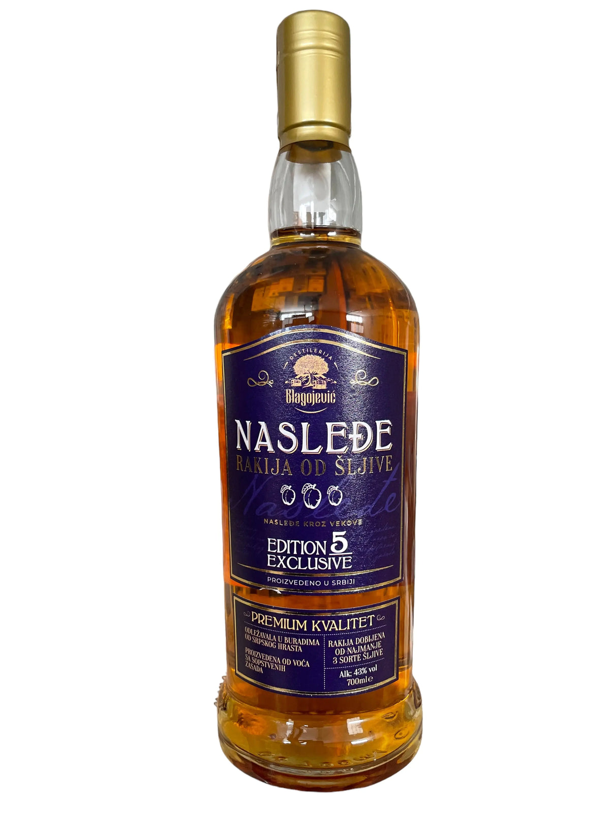 RAKIJA OD ŠLJIVE NASLEĐE 5g 0,7l Pola Pola