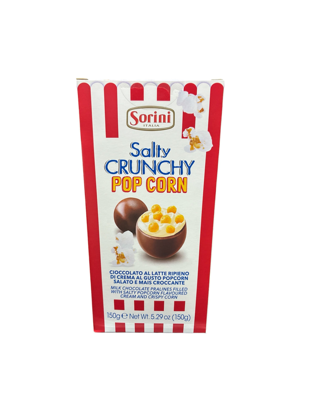 Praline SALTY CRUNCHY POP CORN Sorini 150g