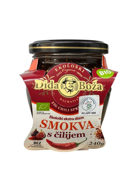 EXTRA BIO DŽEM  OD SMOKVE SA ČILI PAPRIKOM DIDA BOŽA 240g