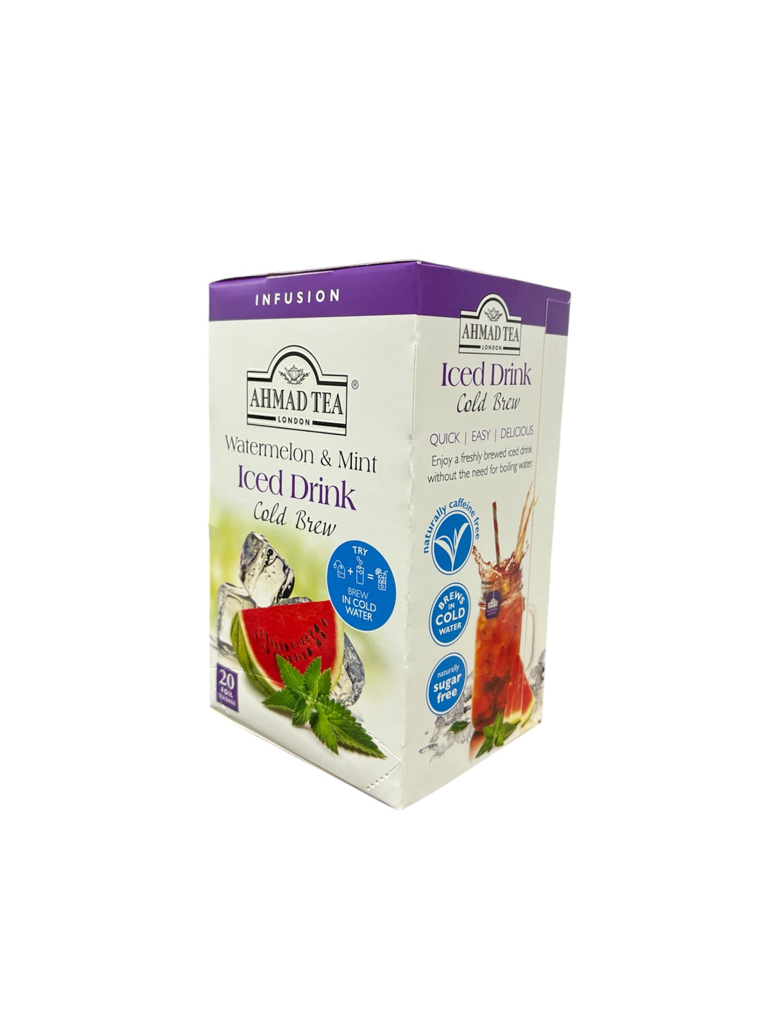 LEDENI ČAJ WATERMELON & MINT COLD BREW AHMAD TEA 20 kesica
