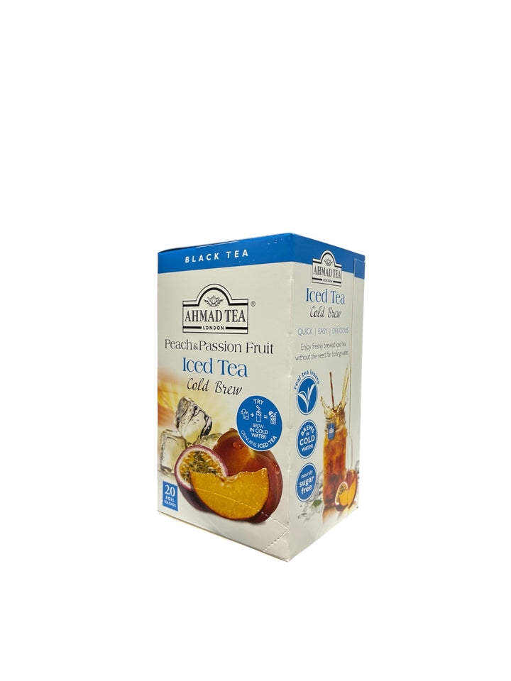 Ledeni čaj PEACH & PASSION FRUIT COLD BREW Ahmad Tea 20 kesica