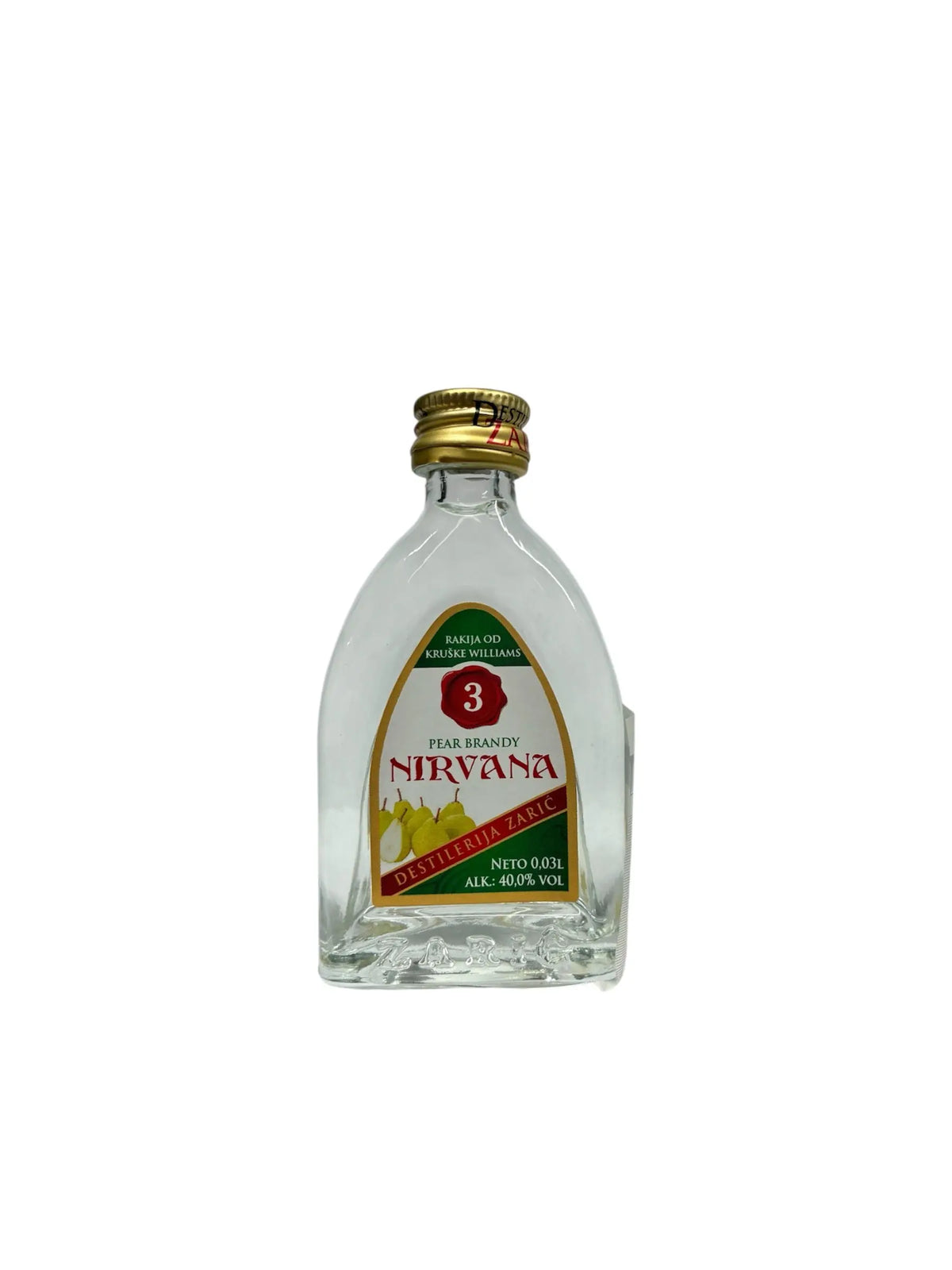 RAKIJA OD KRUŠKE NIRVANA ZARIĆ 0,03l Destilerija Zarić