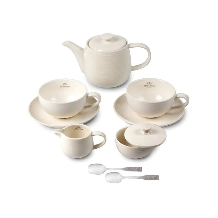 Čajni set ČAJANKA ZA DVOJE Ahmad Tea standard plus beli Delikatesi i tako to...