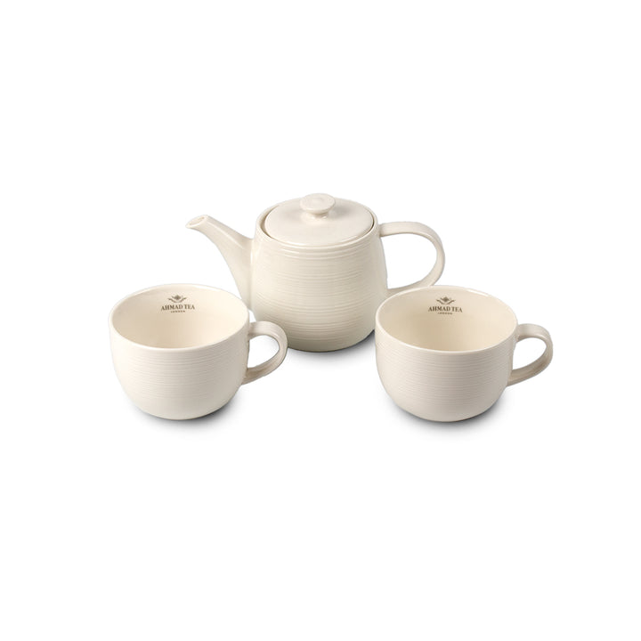 Čajni set ČAJANKA ZA DVOJE Ahmad Tea XL beli