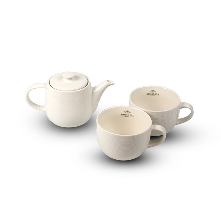 Čajni set ČAJANKA ZA DVOJE Ahmad Tea XL beli