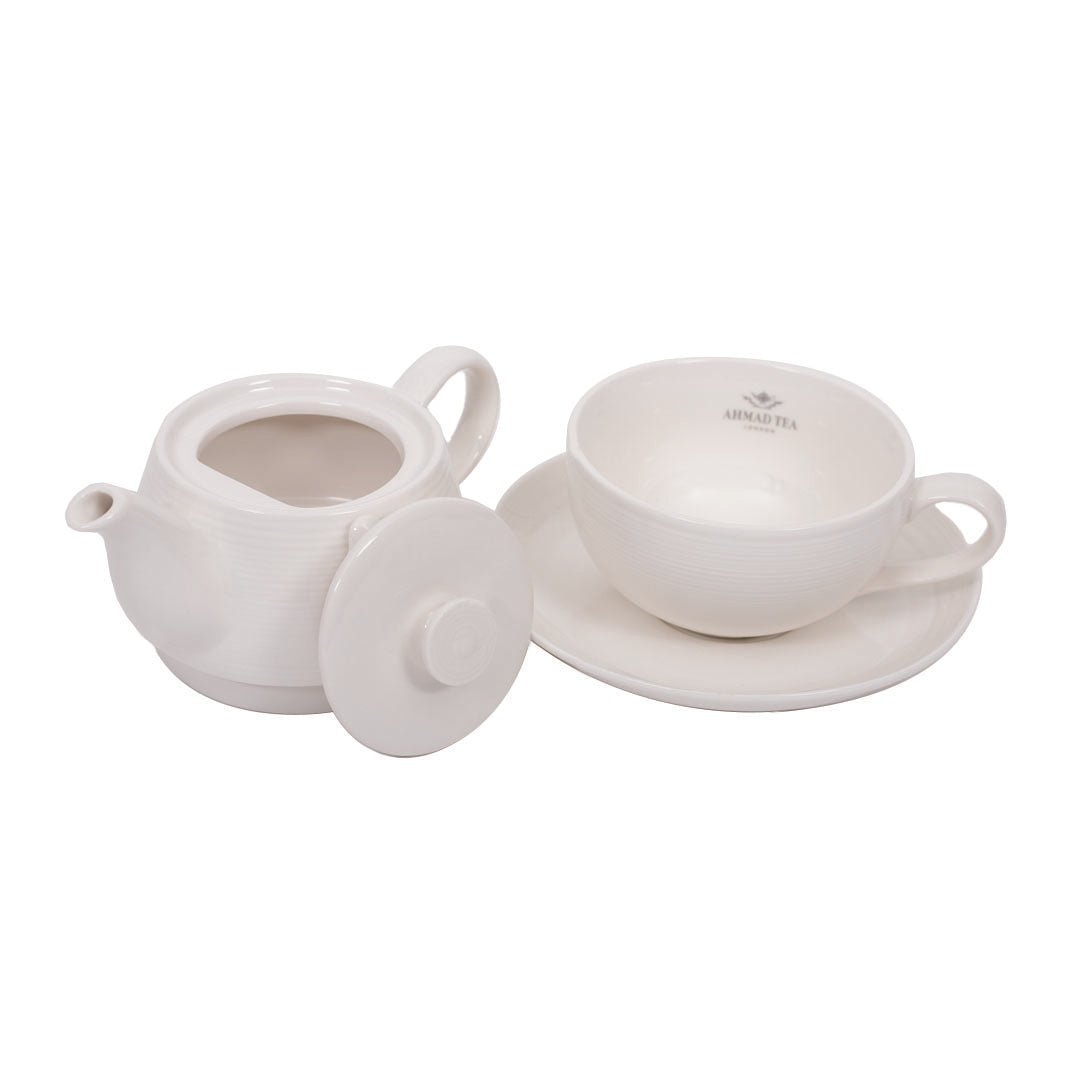 Čajni set SOLO ČAJANKA Ahmad Tea standard beli