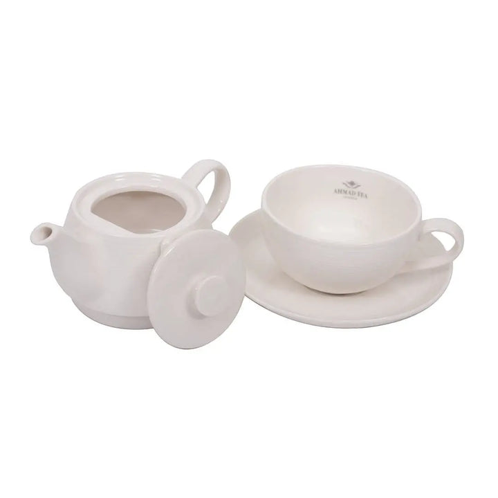 Čajni set SOLO ČAJANKA Ahmad Tea standard beli Delikatesi i tako to...