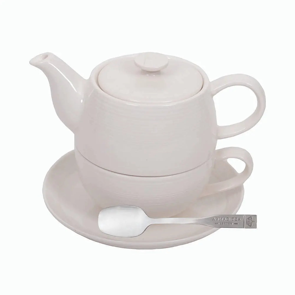 Čajni set SOLO ČAJANKA Ahmad Tea standard beli Delikatesi i tako to...