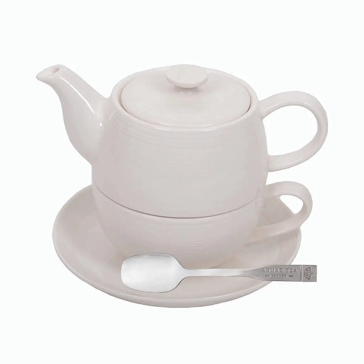 Čajni set SOLO ČAJANKA Ahmad Tea standard beli Delikatesi i tako to...