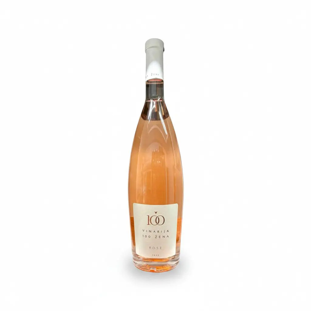 Delikatesi i tako to... 100 Zena rose wine in a 0.75l glass bottle with a minimalist cream label