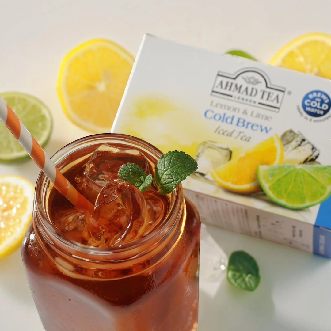 Delikatesi i tako to... Ahmad Tea Lemon and Lime cold brew black tea bags in a box of 20