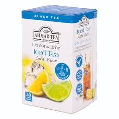 Delikatesi i tako to... Ahmad Tea Lemon & Lime cold brew black tea box with 20 foil teabags