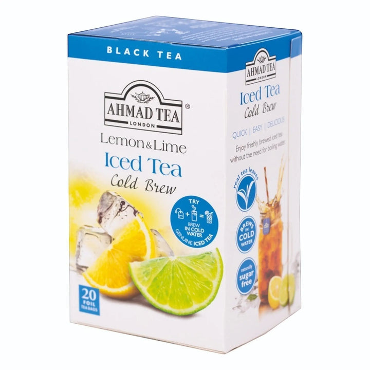 Delikatesi i tako to... Ahmad Tea Lemon & Lime cold brew black tea box with 20 foil teabags