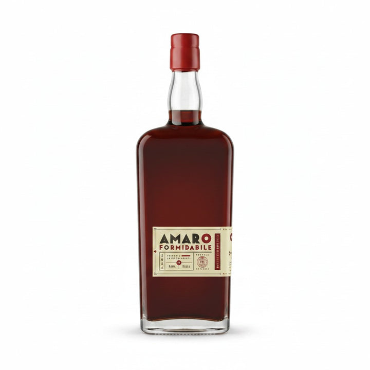 Delikatesi i tako to... Pallini Amaro Formidabile herbal liqueur in a 0.7l glass bottle with a red cap