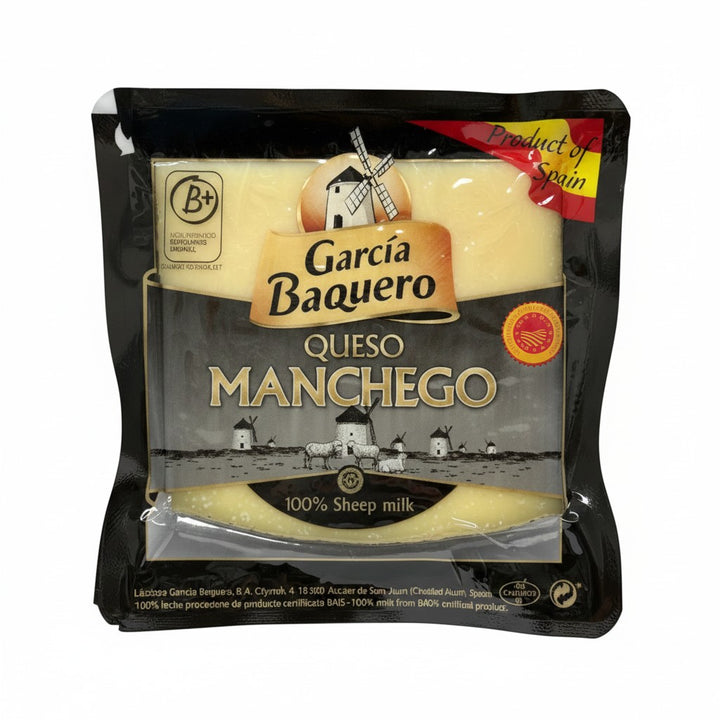 Delikatesi i tako to... Garcia Baquero Manchego sheep milk cheese in 150g vacuum-sealed packaging
