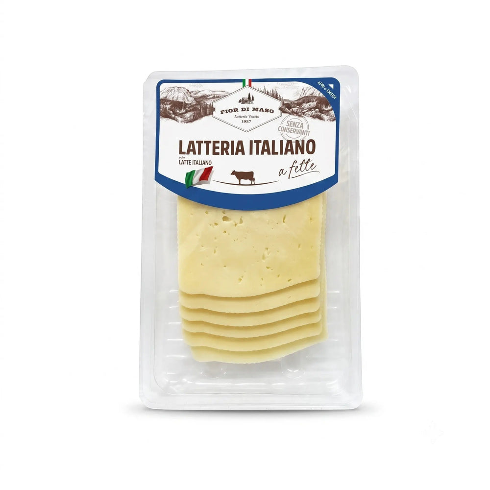 Delikatesi i tako to... Fior di Maso Italian Latteria cheese slices in a 130g resealable plastic package