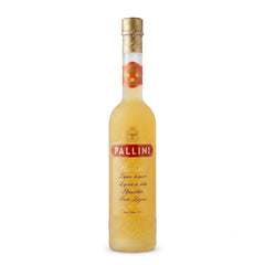 Delikatesi i tako to... Pallini Peachcello peach liqueur in a 0.5l glass bottle with a gold foil seal.