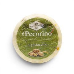 Delikatesi i tako to... Fior di Maso Pecorino sheep cheese with pistachios in green branded packaging