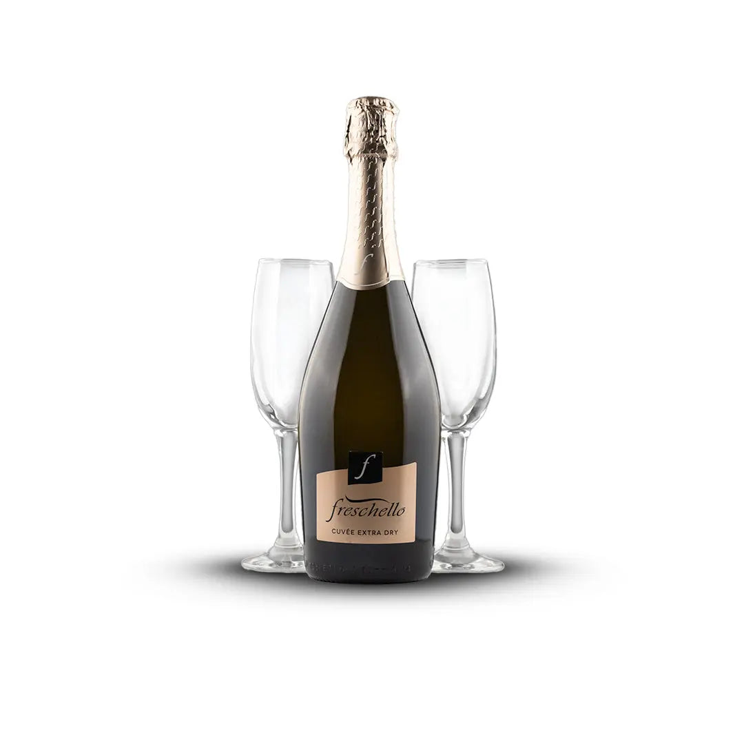 Penušavo vino EXTRA FRESCO + 2 ČAŠE Freschello 0,75 l Delikatesi i tako to