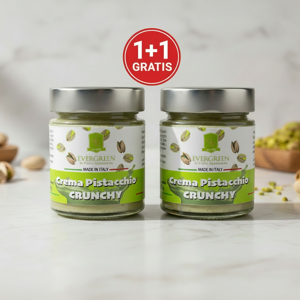 Krem od pistaća Crunchy Evergreen 135g 1+1 Gratis