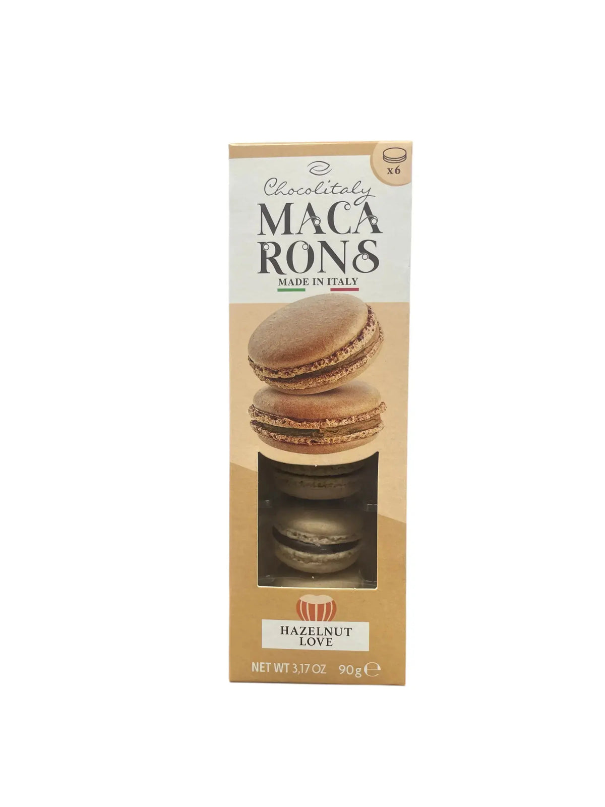 MACARONS PUNJENI KREMOM OD LEŠNIKA Chocolitaly 90g Trampex
