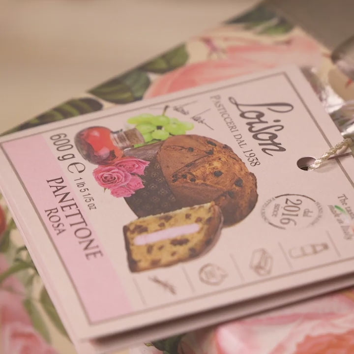 PANETTONE ROSA Fruta e fiori LOISON 600g