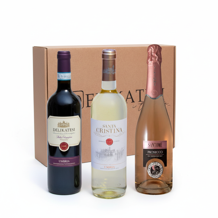 Vino Trio Diverse sa Delikatesi kutijom