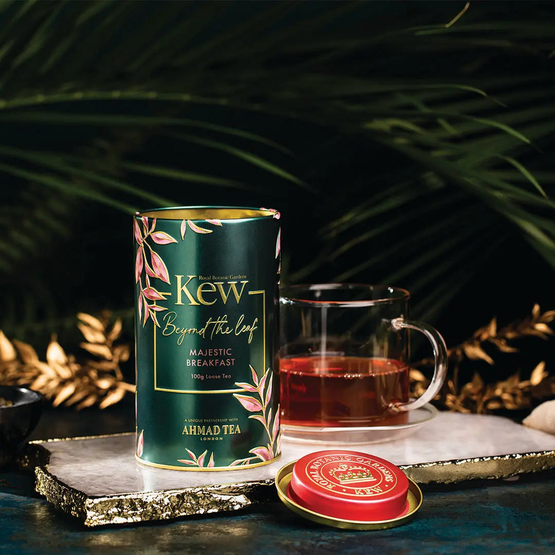 Čaj KEW GARDENS Limenka - MAJESTIC BREAKFAST Ahmad Tea 100 g Trampex