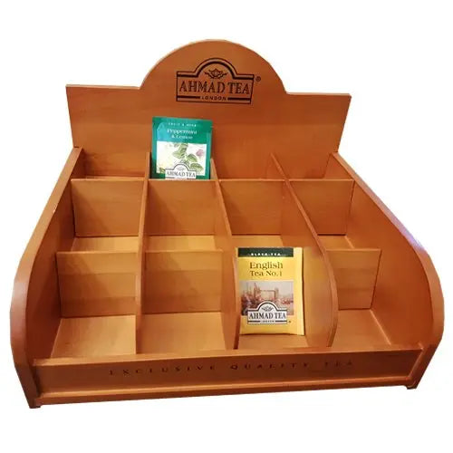 Čaj otvorena drvena kutija ahmad tea selection 12x10 kesica Trampex