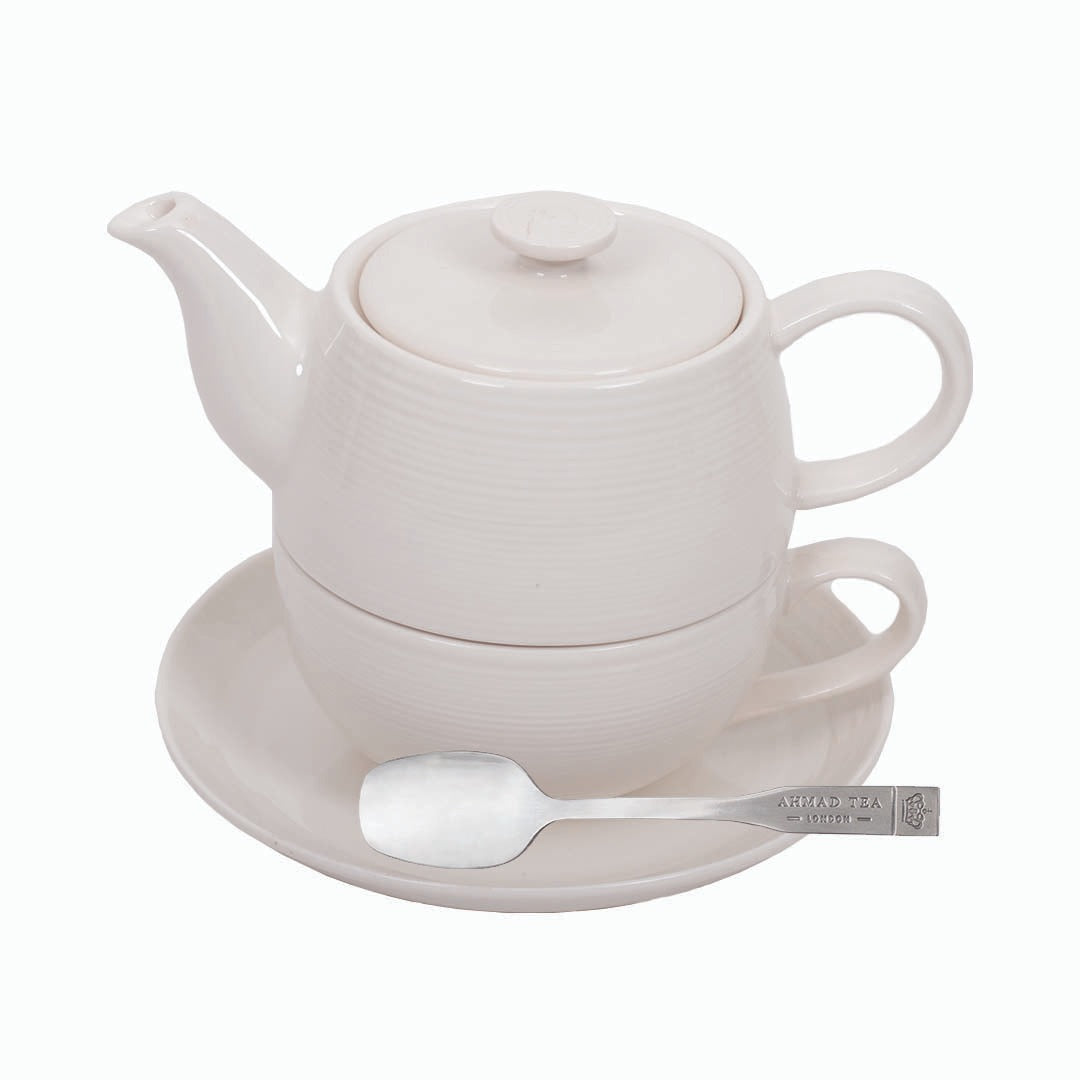 Čajni set SOLO ČAJANKA Ahmad Tea standard beli